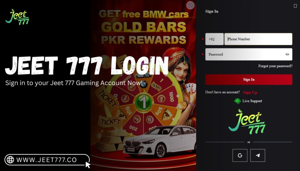JEET 777 Login - Sign in to your Jeet777 Gaming Account